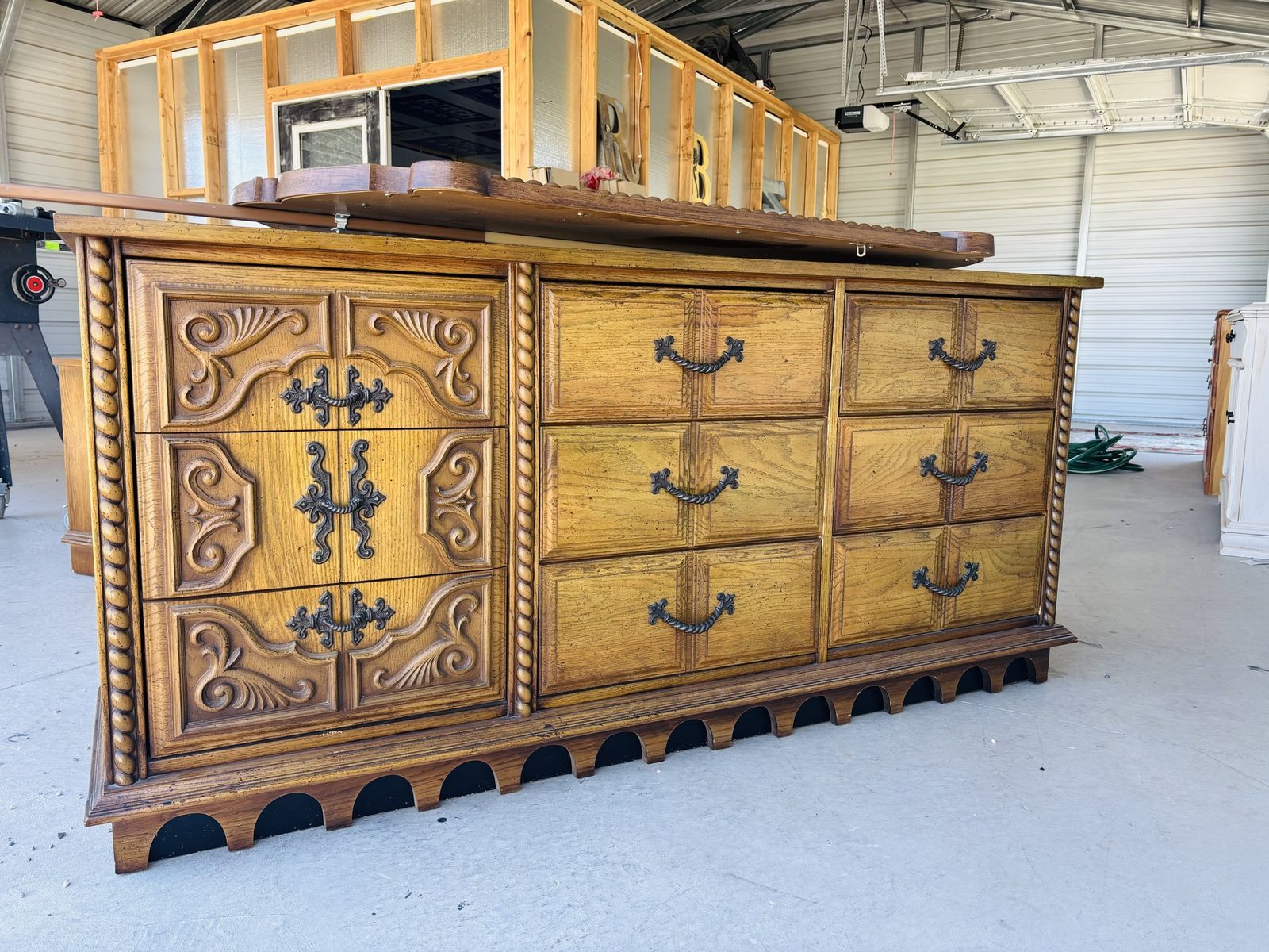 Wood dresser