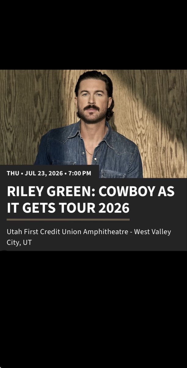 2 Riley green pit tickets