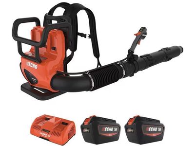 Echo 56V Backpack Leaf blower with 2 batteries