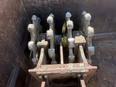 36” wide 80mm pins compaction wheel