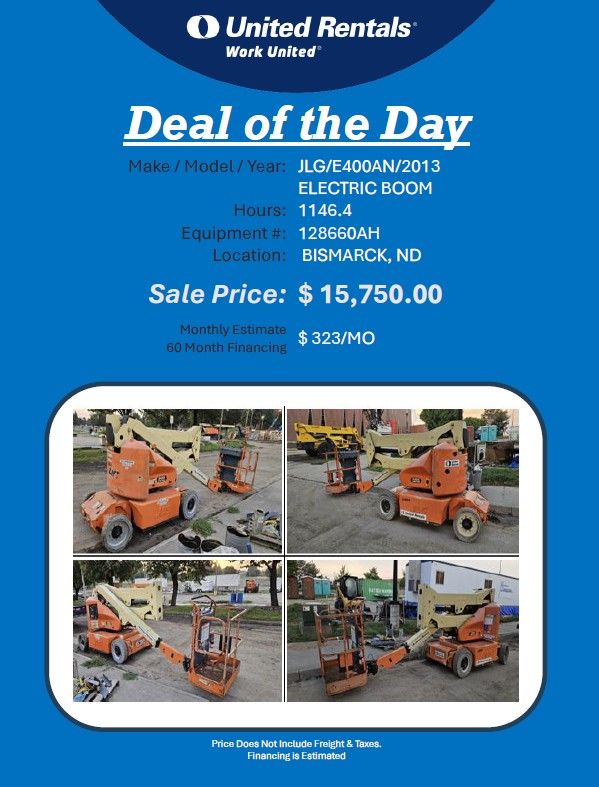 Boom lift E400N ele 2013 w 1146hrs Bismarck, ND