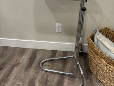 Stainless Drive Medical double-post Mayo Instrument Stand