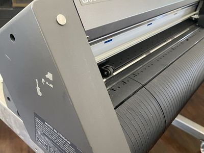 Graphtec CE6000-60 Cutting Plotter with custom stand on casters AND vinyl collection; Professional Vinyl Cutter, 3M, Avery