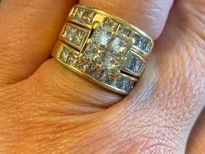 3 Piece yellow Gold WeddIng Set
