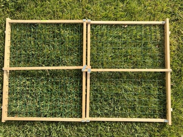 Extra Wide Wood & Mesh Gate 31" high