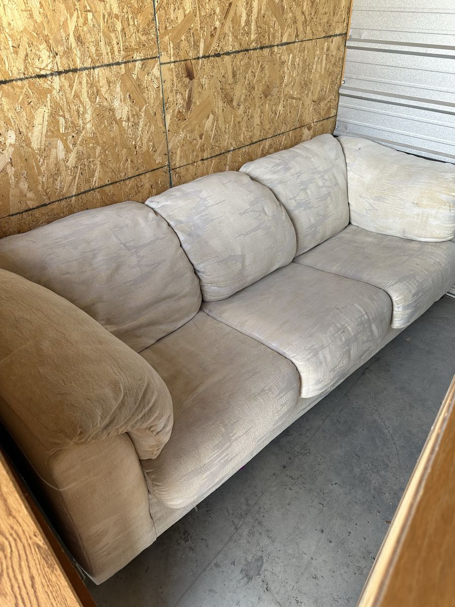 Ready to go! Beige Microfiber Traditional Sofa