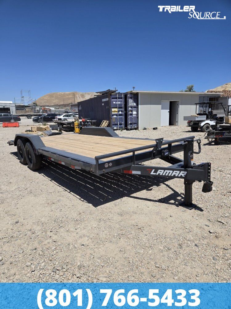 8.5x20 Lamar H6 Equipment Trailer - 14K GVWR Wide Body w/ Drive Over Fenders