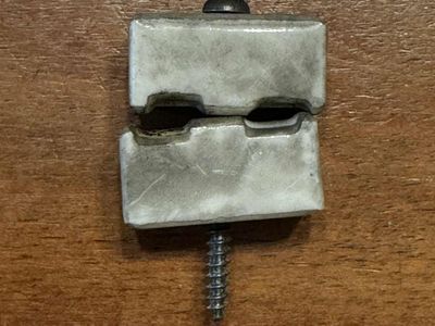 Vintage Ceramic Electrical Insulator - Square - Tiny, Small, Little