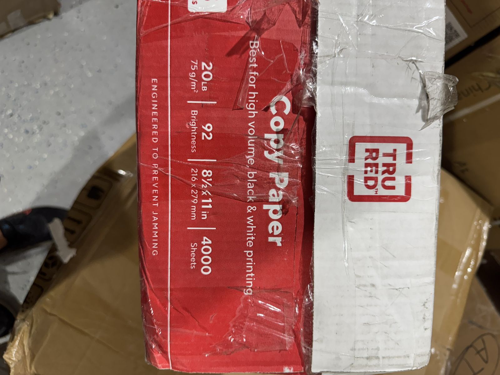 Tru Red 8.5x11 copy paper