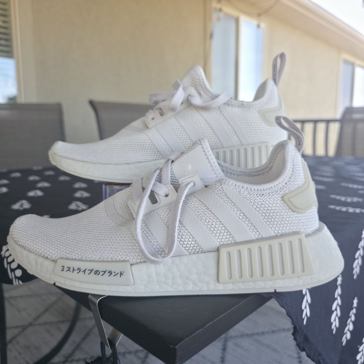 Adidas NMD_R1  Primeknit Cream White Sneakers Japan Pack. Womens size 7