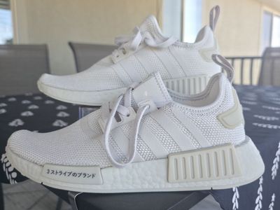 Adidas NMD_R1 Primeknit Cream White Sneakers Japan Pack. Womens size 7