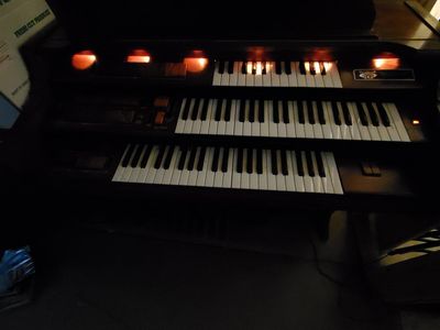 Vintage Wurlitzer Triple-Keyboard Electronic Organ with Bench – Needs Repair