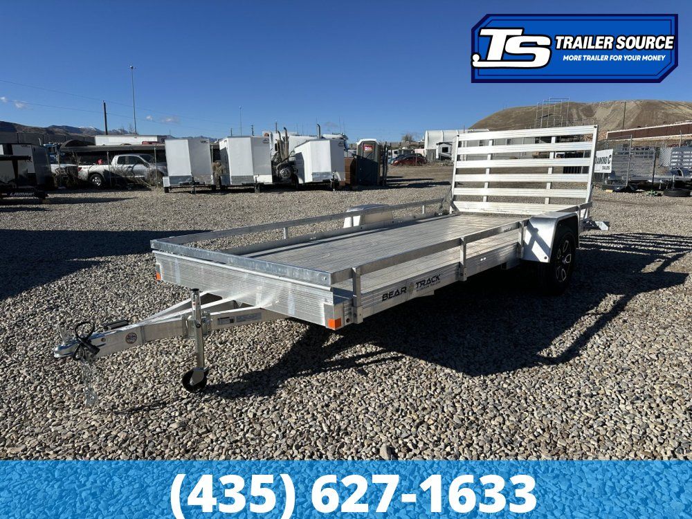 7x15 Bear Track BTU Aluminum Utility Trailer - 4.4K GVWR - Side Rails