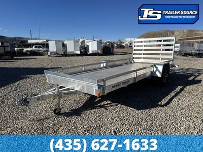 7x15 Bear Track BTU Aluminum Utility Trailer - 4.4K GVWR - Side Rails