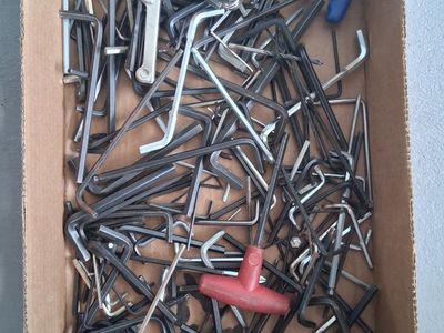 Assorted Hex Key/Allen Wrench Set - Large Lot of Various Sizes and Types price is for box