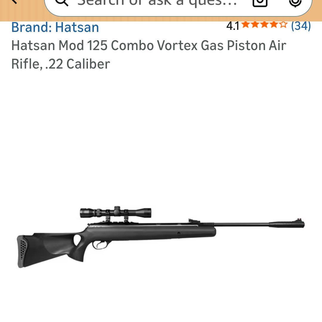 Hatsan 125 Vortex Combo Air Rifle.