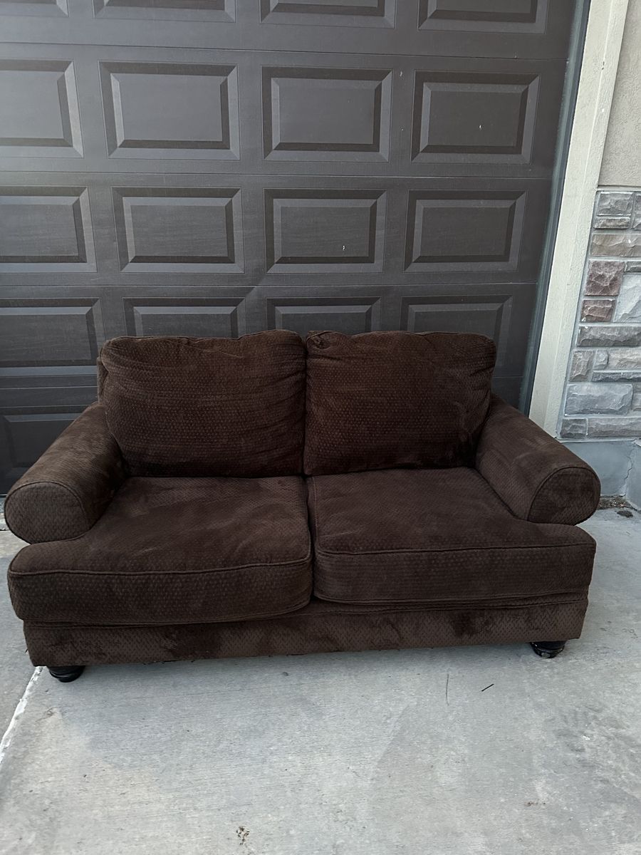 Brown Couch & Loveseat