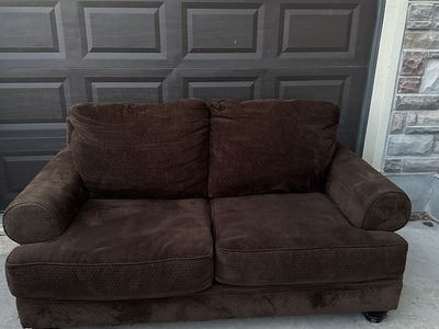 Brown Couch & Loveseat