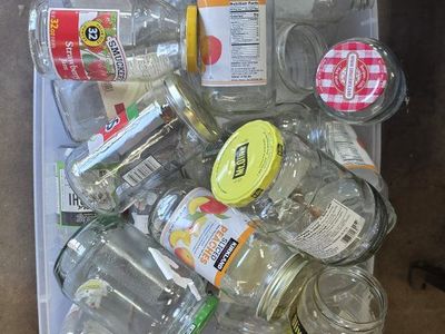 Glass Jars NEED GONE BEFORE NOON FRIDAY