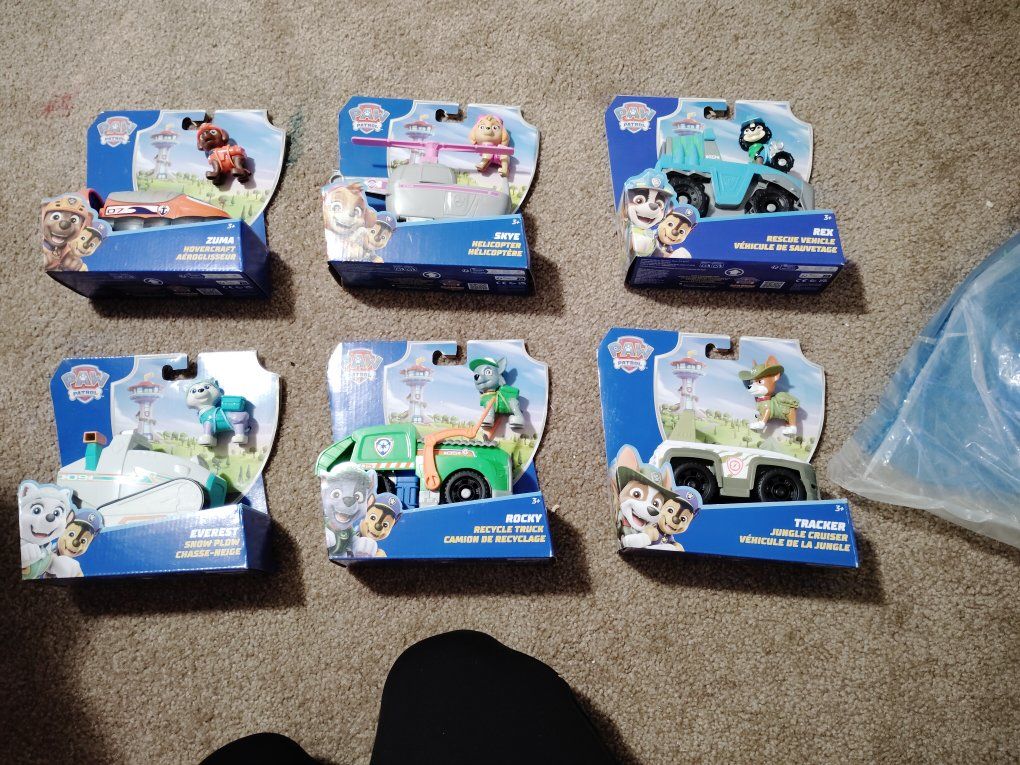 paw patrol cars