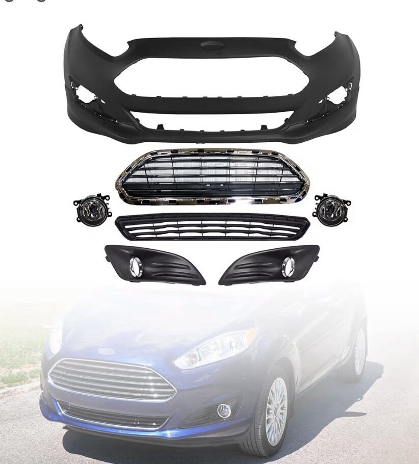 14-19 Ford Fiesta Front Bumper Facia Grille Kit