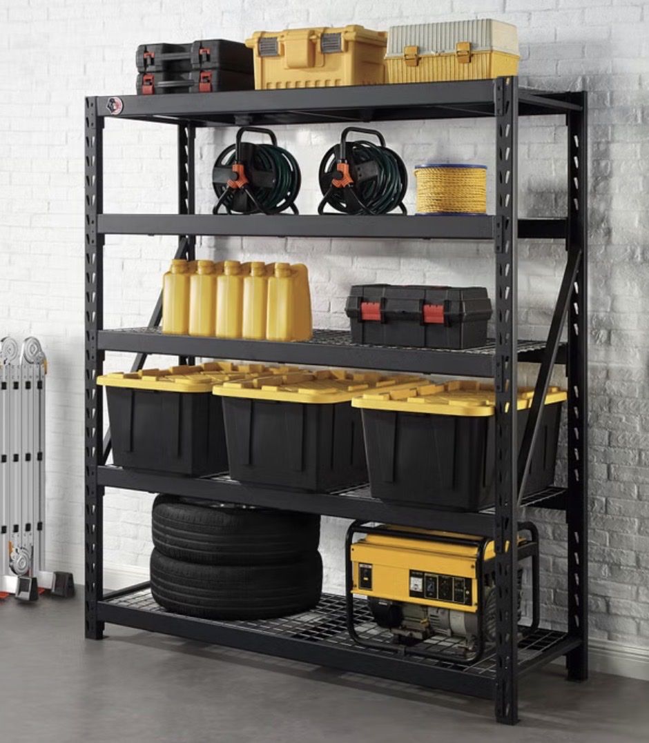 Gorilla Heavy Duty 5-Tier Industrial Rack, 72"x24"x84"
