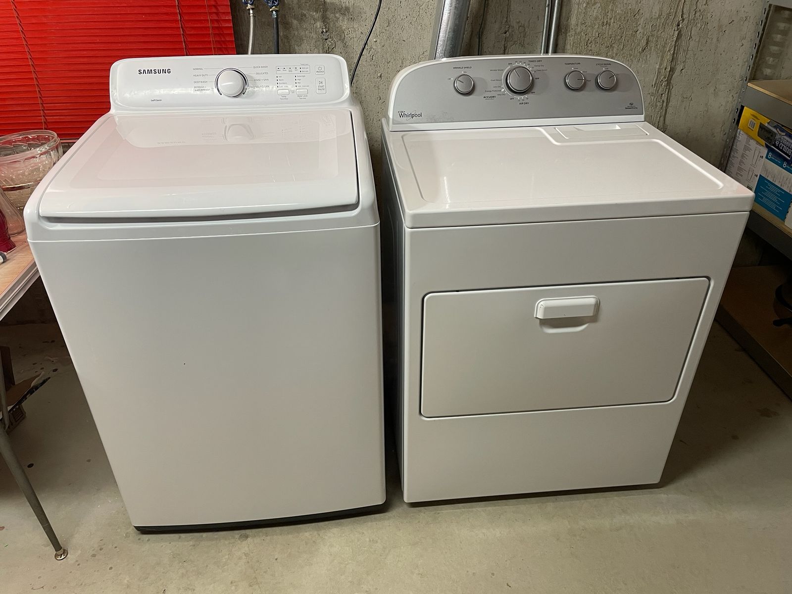 Washer and Dryer
