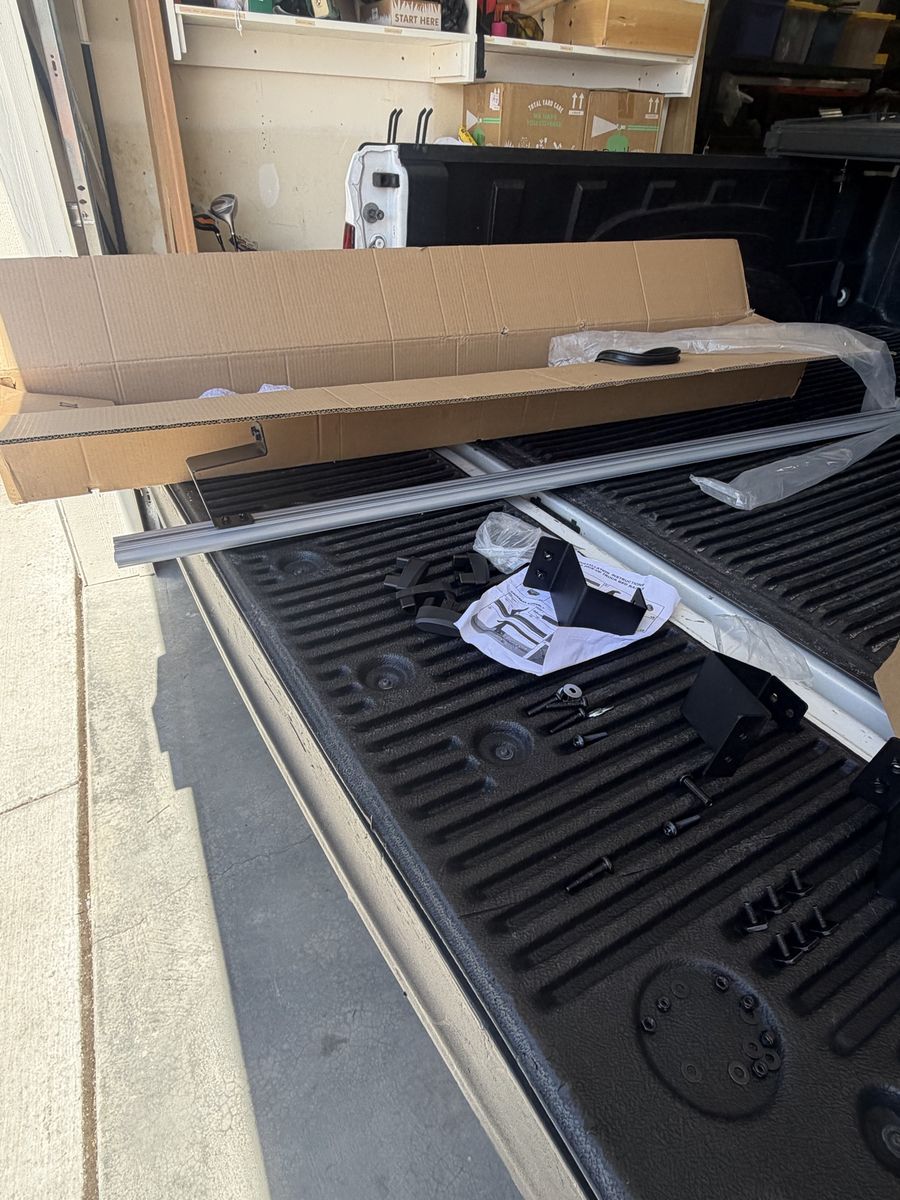 New offset truck bed rack. For trucks with tonneau covers.