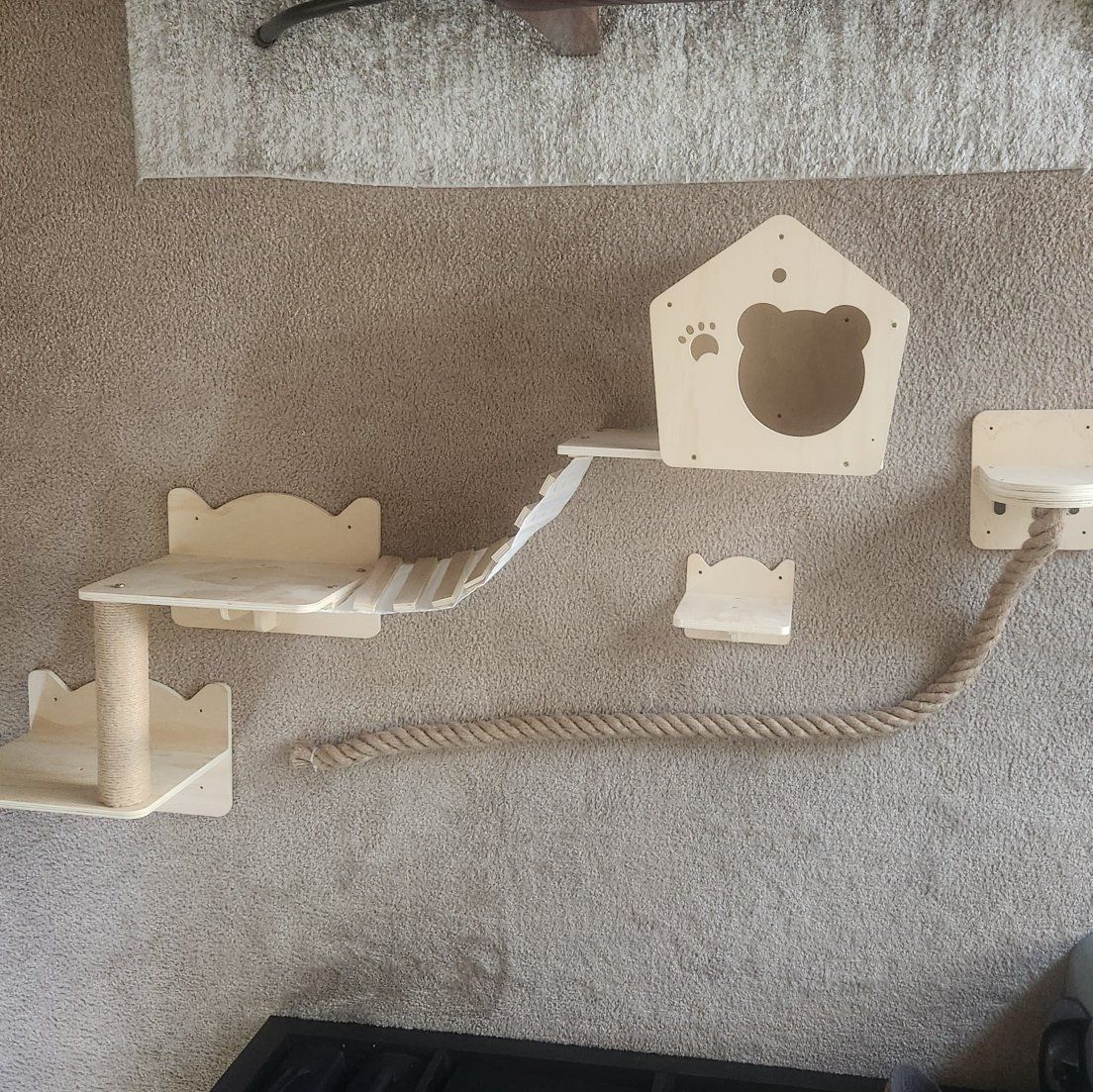 Cat Wall Shelves 5-Piece Set NEW - Never used, ready to hang up, your cat will love it!