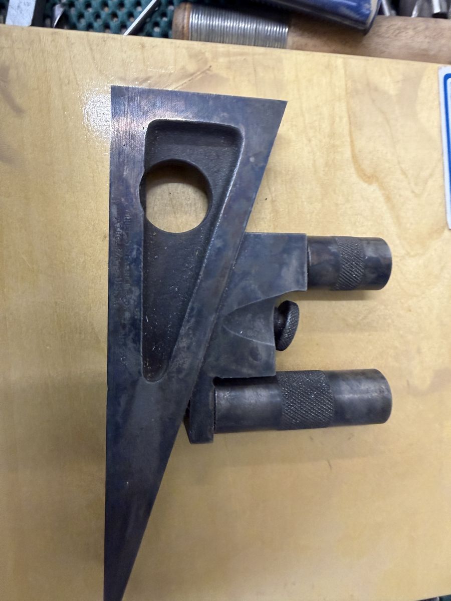 Vintage Machinist Surface Gage Lot & Precision Layout Angle Block Tool Set