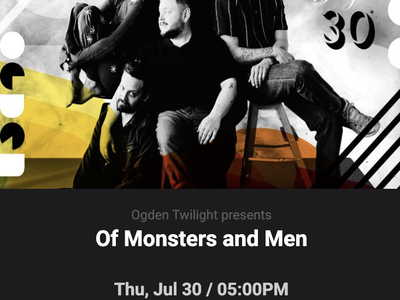 1 ticket Of Monsters and Men