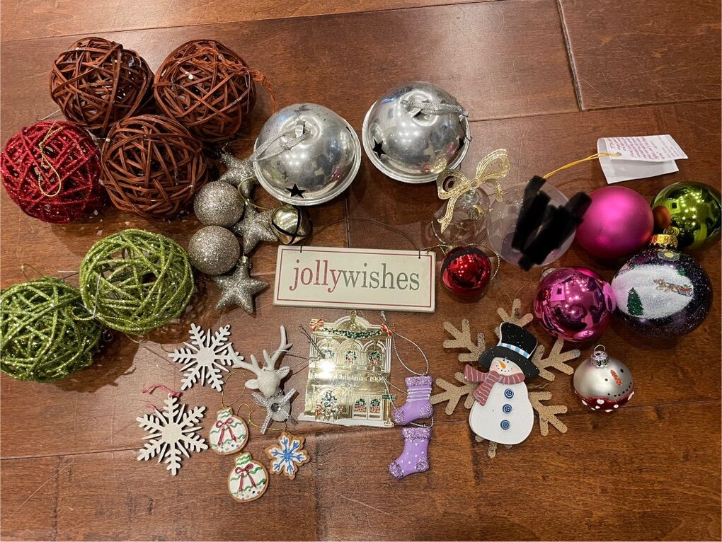 Lot Of 36 Miscellaneous Christmas Ornaments