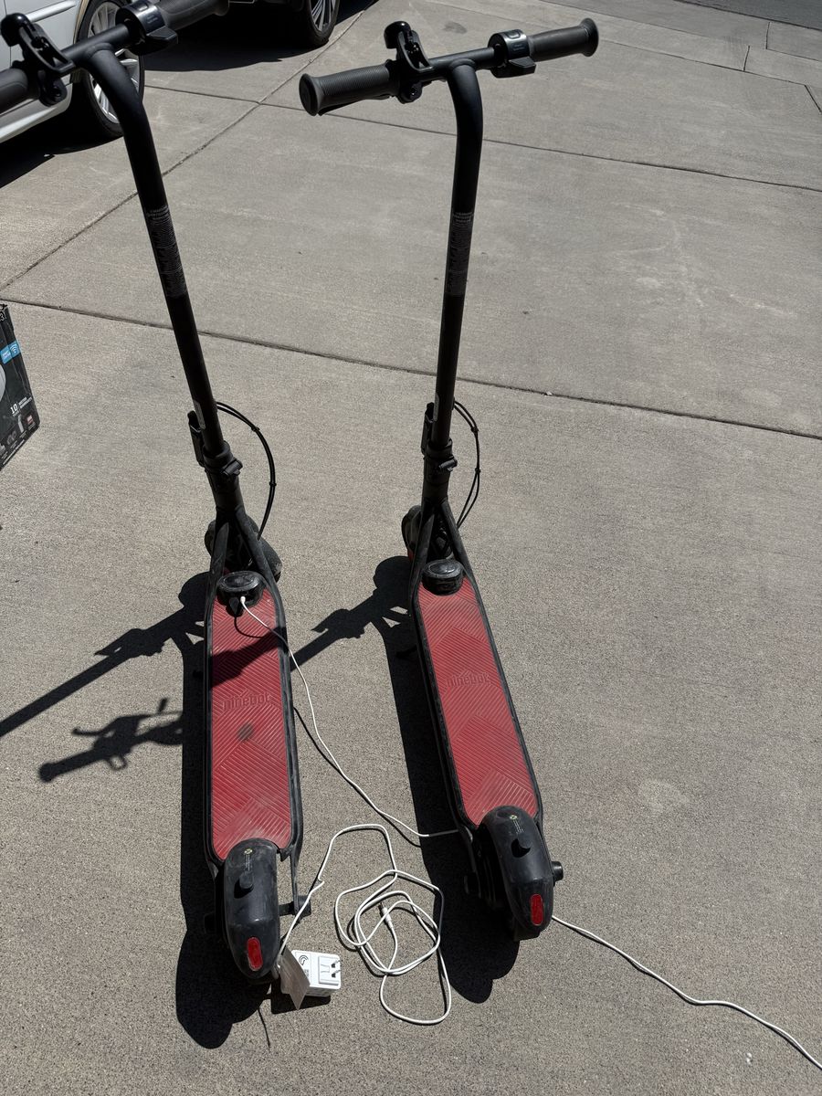 Youth Ninebot by Segway Kickscooter Electric Scooters with Chargers - Red/Black
