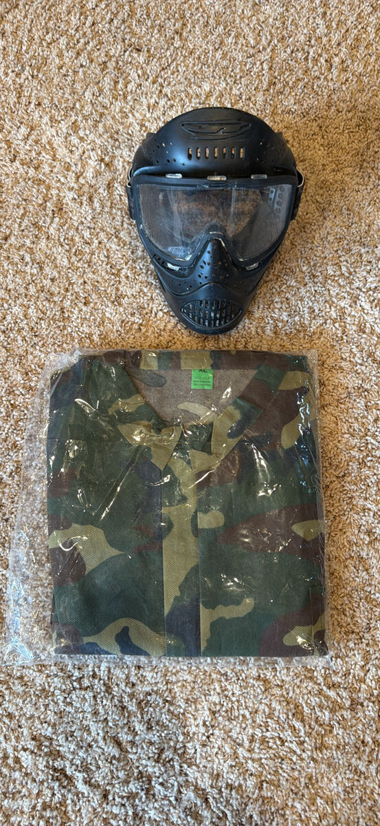 Paintball Gear Overalls And Mask