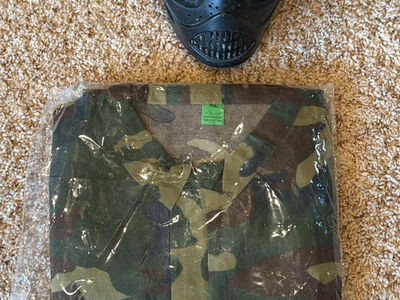 Paintball Gear Overalls And Mask