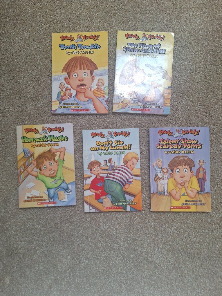Ready, Freddy! Chapter Book Set by Abby Klein (5 Books) - Tooth Trouble, Homework Hassles & More