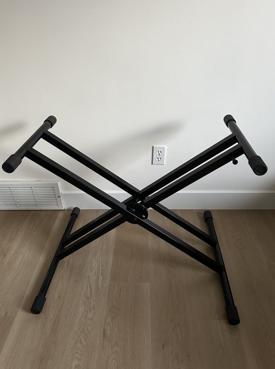 Heavy Duty Double-X Piano / Keyboard Stand with Trigger Quick Release