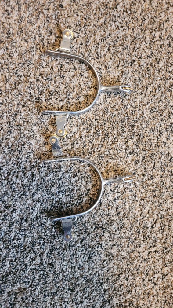 Steel Spurs with mild brass rowels