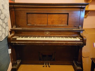 Strohber upright grand player piano
