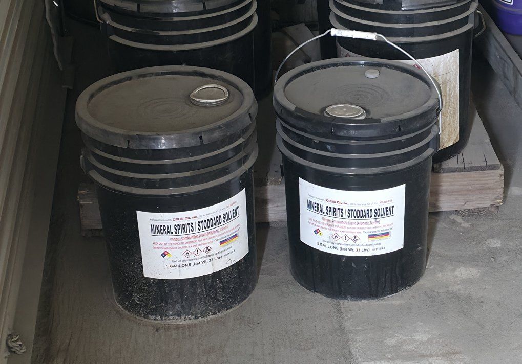 CRUS OIL Mineral Spirits Stoddard Solvent - 5 Gallons (33 lbs each) - 2 Buckets