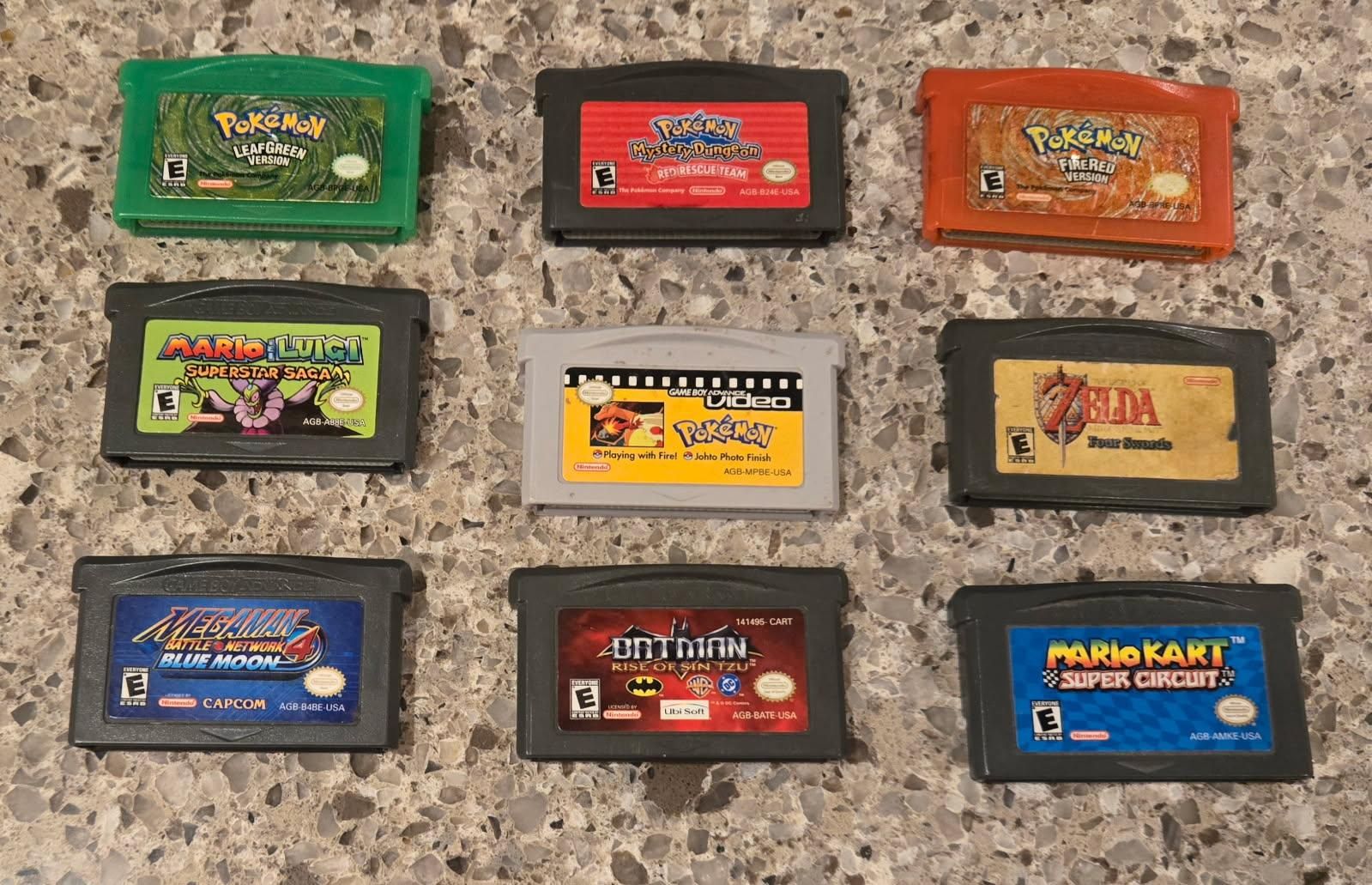 Nintendo Gba game bundle including PokeMon FireRed! trade considered!~