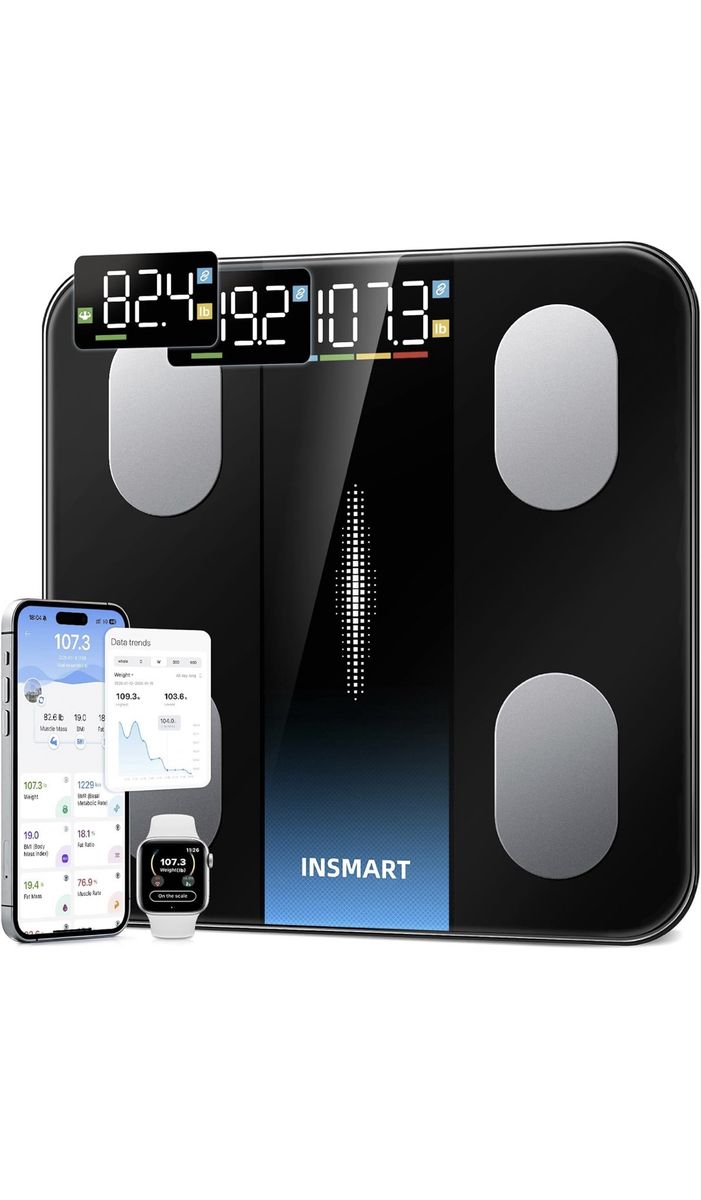 NEW INSMART Smart Body Fat Scale - Digital Bathroom Scale for Body Composition