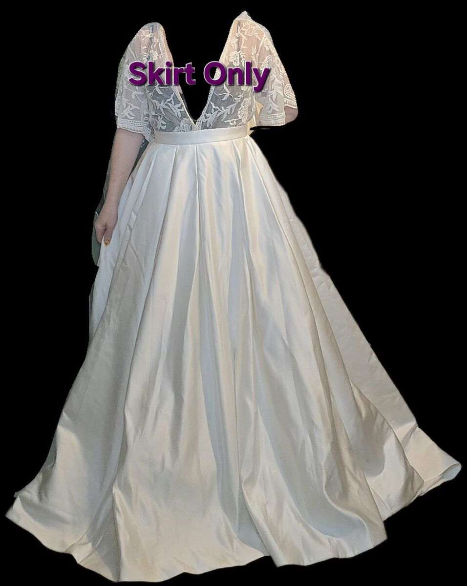 Sz 8 White formal / wedding skirt