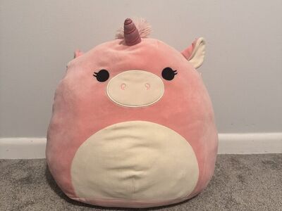 Pink unicorn squish mallow 14in
