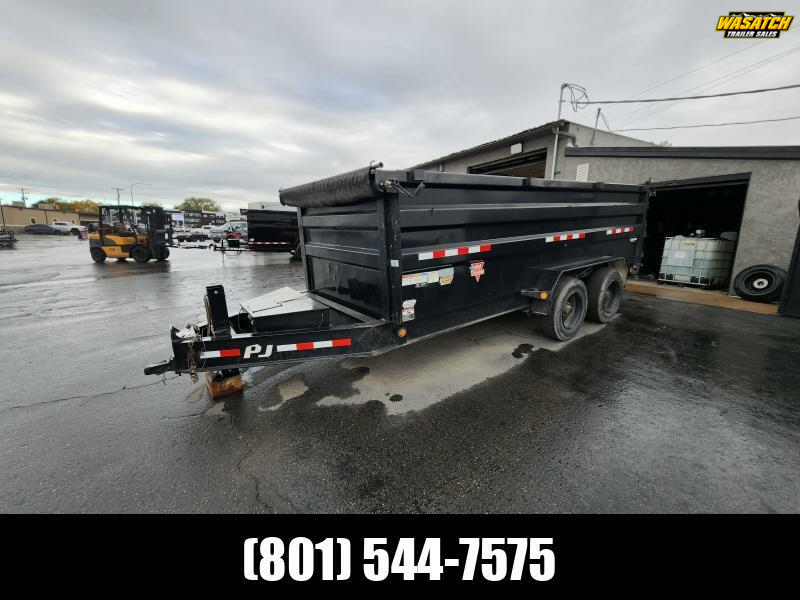 USED 2022 7X16 PJ Trailers Dump Trailer
