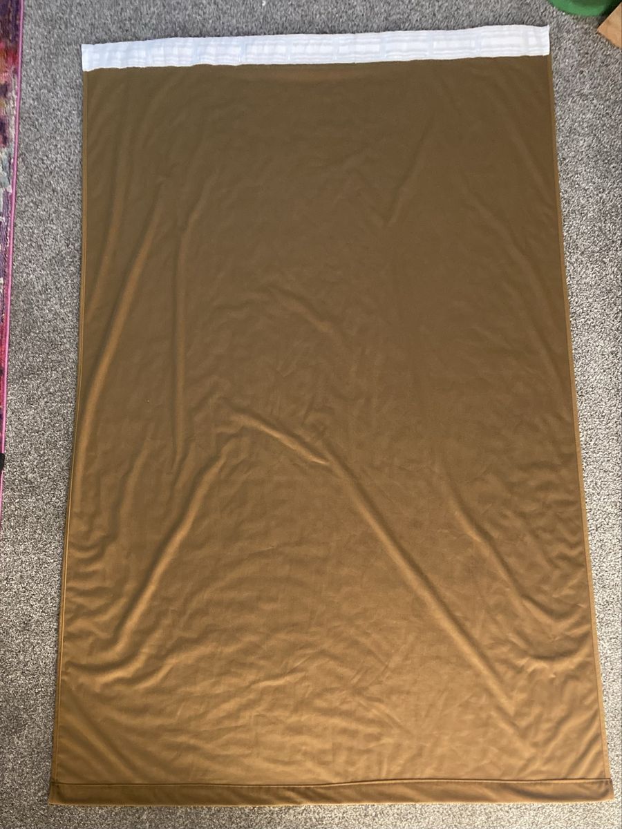 Copper brown blackout velvet window curtains
