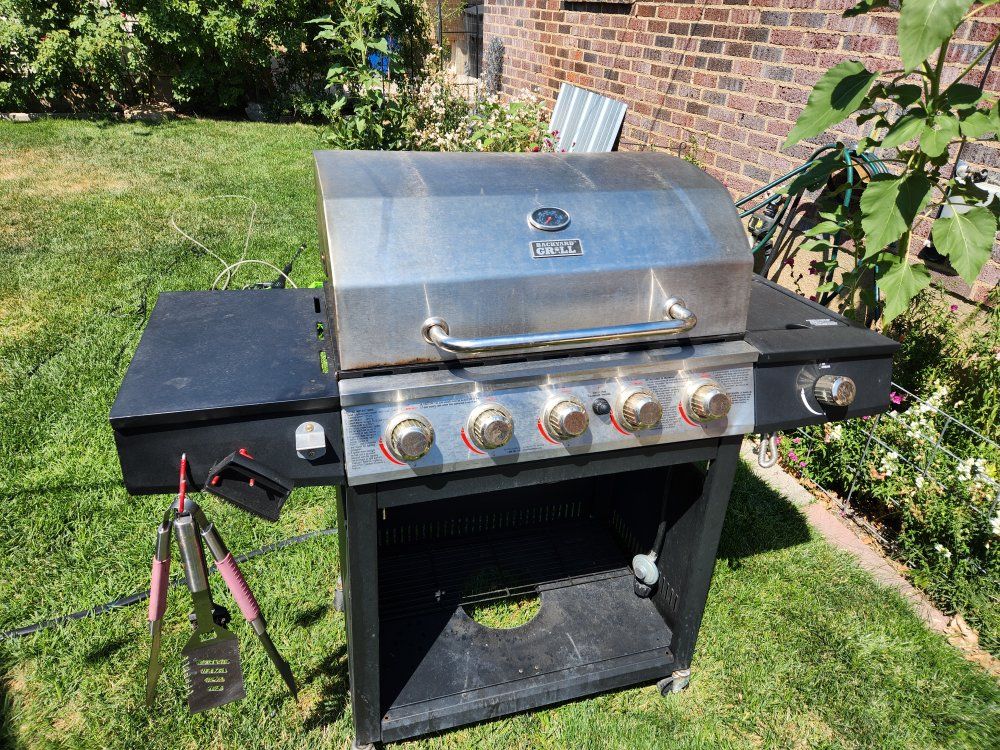 Backyard Grill 5-Burner Propane Gas Grill with Side Burner
