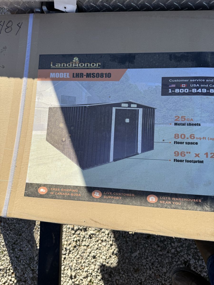 8x10 Steel Shed (NEW)