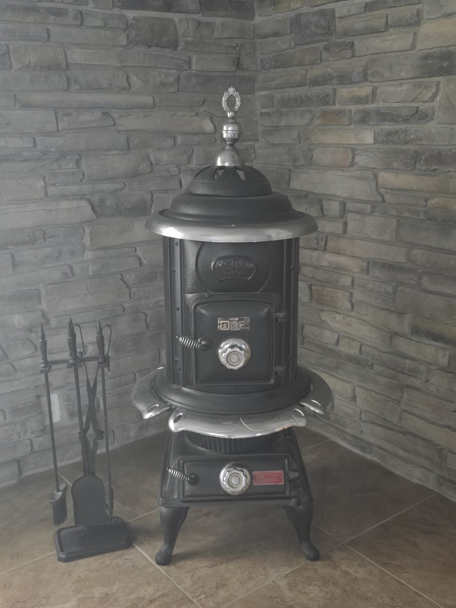 Coal/Wood Burning Stove and Tool Set  $200.00 OBO