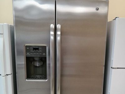 25 cf Side by Side~Stainless~90 Day Guarantee~Water and Ice